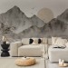 Wall Mural Wabi-sabi landscape - sunset and mountain landscape in Japanese style 145092