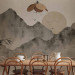 Wall Mural Wabi-sabi landscape - sunset and mountain landscape in Japanese style 145092 additionalThumb 4