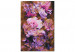 Paint by Number Kit Vintage Bouquet - Violet, Pink and Powdery Flowers on a Brown Background 146192 additionalThumb 3