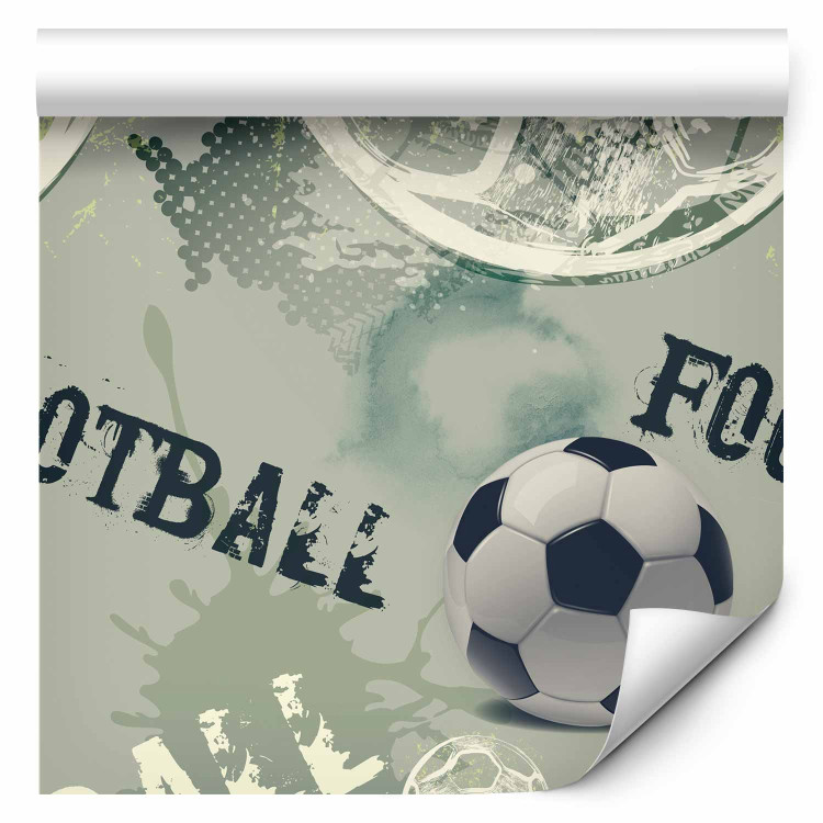 Wallpaper For a Sports Lover - Graphics and Inscriptions with a Football - Green 146292 additionalImage 1