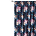 Decorative Curtain Magical meadow - flowers and butterfly composition on dark background 147292 additionalThumb 6
