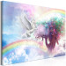 Canvas Unicorn and Magic Tree - Fairy-Tale and Rainbow Land in the Clouds 148792 additionalThumb 2