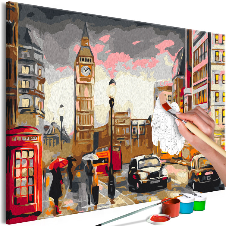 Paint by Number Kit Life in London - Urban Landscape With Big Ben in the Background 149792 additionalImage 5