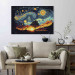 Large canvas print Sunrise - A Colorful Landscape Inspired by the Work of Van Gogh [Large Format] 151092 additionalThumb 4