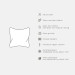 Decorative Microfiber Pillow Line Sensitivity - Minimalist Black and White Composition 151292 additionalThumb 6
