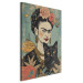 Canvas Print Frida Kahlo - A Portrait of the Japanese-Inspired Painter 152292 additionalThumb 2