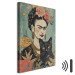 Canvas Print Frida Kahlo - A Portrait of the Japanese-Inspired Painter 152292 additionalThumb 8