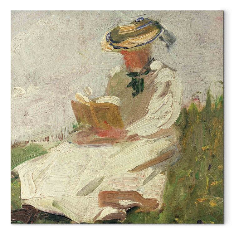 Art Reproduction Woman Reading Outdoors 154692