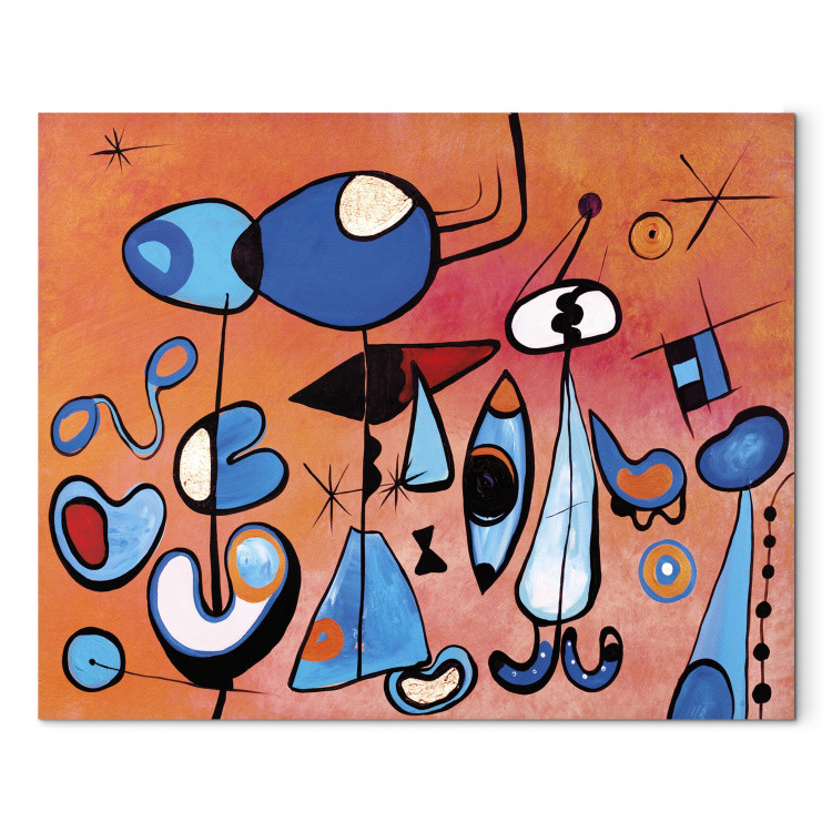 Canvas Print Miró inspiration 50392