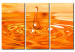 Canvas Print Falling drop - orange 56492