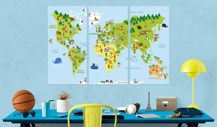 Cork Pinboard Children's World [Cork Map] 94792 additionalImage 3