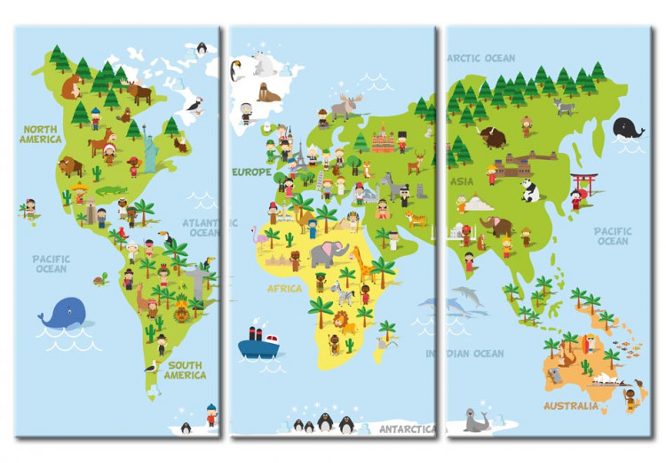 Cork Pinboard Children's World [Cork Map] 94792 additionalImage 2