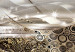 Canvas Golden Border - Metal Abstraction with Textured Carved Ornaments 97392 additionalThumb 4