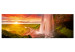 Canvas Summer in Iceland (1-piece) - Picturesque Mountain Landscape and Waterfall 106203