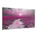 Canvas Art Print Lilies and Sunset (1-part) Narrow - Landscape of Purple Plants 107303 additionalThumb 2
