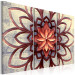 Canvas Print Windmill (3-part) - Abstract Mandala in Zen Motif on Concrete 108103 additionalThumb 2
