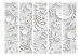 Folding Screen Flowers in Crystals II - plant patterns with crystals on a white texture 108403 additionalThumb 3