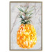 Poster Pineapple on Concrete - composition with a tropical fruit and white texts 114303 additionalThumb 16