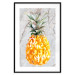Poster Pineapple on Concrete - composition with a tropical fruit and white texts 114303 additionalThumb 15