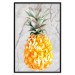 Poster Pineapple on Concrete - composition with a tropical fruit and white texts 114303 additionalThumb 18