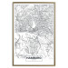 Wall Poster Hamburg Map - black and white map of the German city on a light background 114403 additionalThumb 20