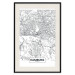 Wall Poster Hamburg Map - black and white map of the German city on a light background 114403 additionalThumb 18