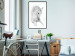 Wall Poster White Horse - black and white sketched portrait of a majestic animal 116503 additionalThumb 4