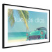 Poster Buenos días - blue retro car against a backdrop of palm trees and blue sky 116803 additionalThumb 13
