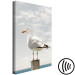 Canvas Art Print Watching Bird (1-part) - Seagull Against Sea and Cloudy Sky 117003 additionalThumb 6