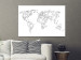 Canvas Art Print Continents in Geometric Form (1-part) - Shapes on World Map 117203 additionalThumb 3