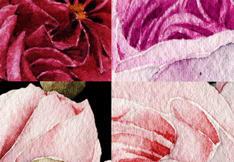 Canvas Print Flower madness - collage of pink and purple plant petals 118303 additionalImage 4