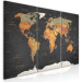 Canvas Print World Map: Secrets of the Earth (3 Parts) 122203 additionalThumb 2