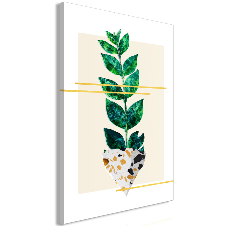 Canvas Botanical cutout - abstract, minimalist botanical collage 122603 additionalImage 2