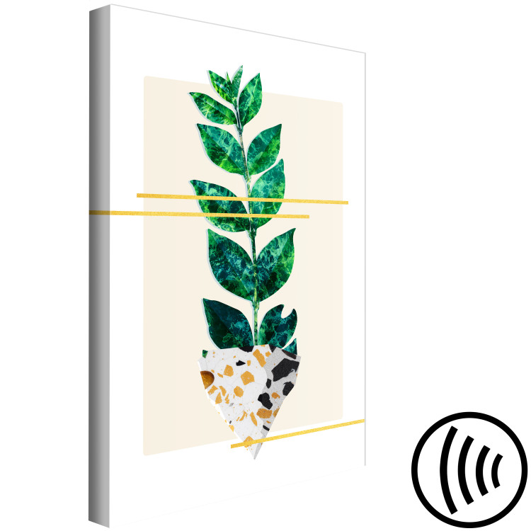 Canvas Botanical cutout - abstract, minimalist botanical collage 122603 additionalImage 6