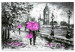 Canvas Walk in London (1 Part) Wide Pink 123103