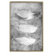 Wall Poster Fleeting Mystery - three feathers on a concrete background in black and white texture 123203 additionalThumb 15