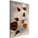 Canvas Autumn twig against the sky - botanical motif with white clouds 123603 additionalThumb 2
