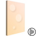 Canvas Pastel circles - an abstract composition in a beige and pink colour 123803 additionalThumb 6