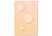 Canvas Pastel circles - an abstract composition in a beige and pink colour 123803