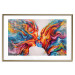Poster Hot Kiss - abstract romantic couple on a white background 127203 additionalThumb 14