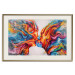 Poster Hot Kiss - abstract romantic couple on a white background 127203 additionalThumb 20