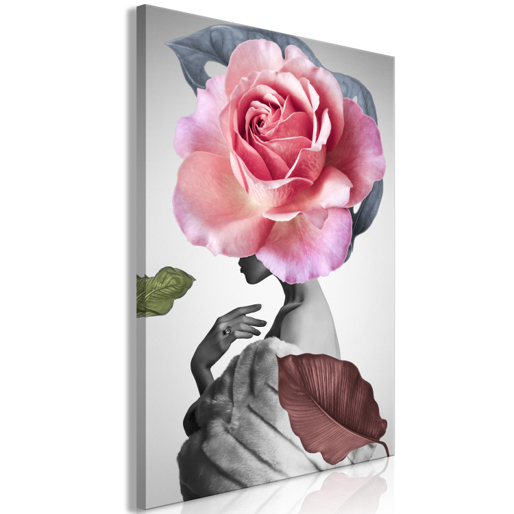 Canvas Rose and Fur (1 Part) Vertical 127303 additionalImage 2