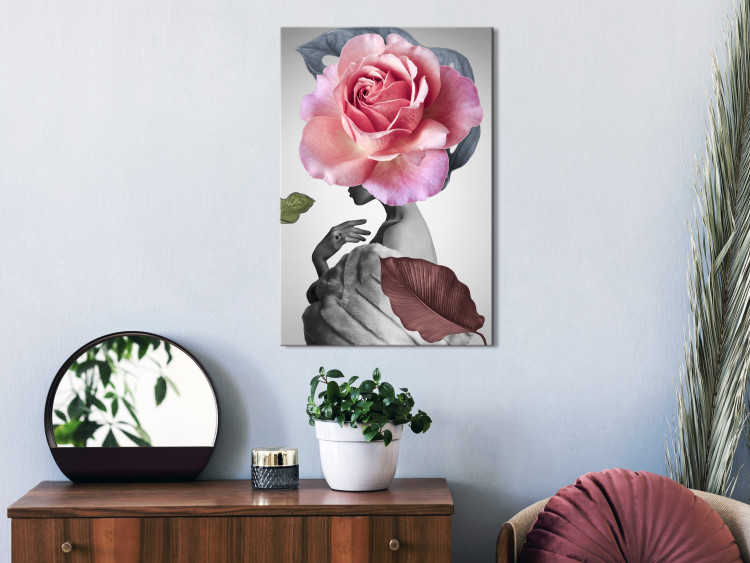 Canvas Rose and Fur (1 Part) Vertical 127303 additionalImage 3