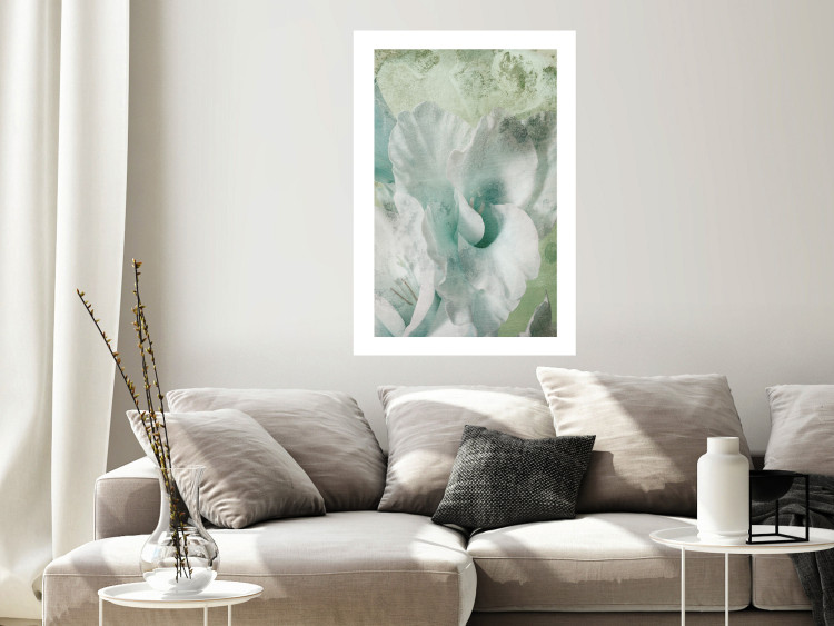 Wall Poster Minty Haze - abstract green composition in artistic style 127903 additionalImage 3