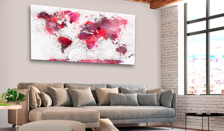 Large canvas print Bloody Map II [Large Format] 128703 additionalImage 5