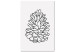 Canvas Open Pinecone (1-piece) Vertical - line art of pinecones in boho style 130803
