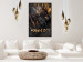Wall Poster Jungle Scent - golden abstraction with luxury-themed text 131803 additionalThumb 4
