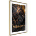 Wall Poster Jungle Scent - golden abstraction with luxury-themed text 131803 additionalThumb 7