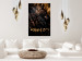 Wall Poster Jungle Scent - golden abstraction with luxury-themed text 131803 additionalThumb 2