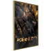 Wall Poster Jungle Scent - golden abstraction with luxury-themed text 131803 additionalThumb 12